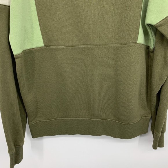 Nike Hoodie Colorblock Green Retro Popover Pullover Long Sleeve - Picture 9 of 10